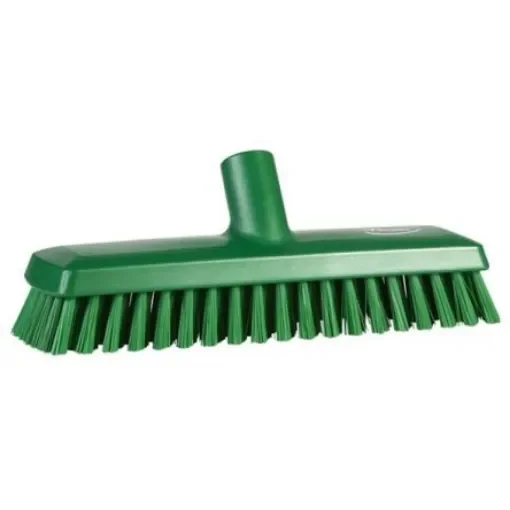 Vikan Medium Bristle Green Deck Brush, 32mm bristle length, Polyester, Polypropylene, Stainless Steel bristle material - 70432 product image