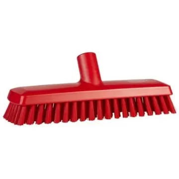 Vikan Medium Bristle Red Deck Brush, 32mm bristle length, Polyester, Polypropylene, Stainless Steel bristle material - 70434 product image