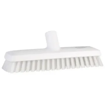Vikan Medium Bristle White Deck Brush, 32mm bristle length, Polyester, Polypropylene, Stainless Steel bristle material - 70435 product image
