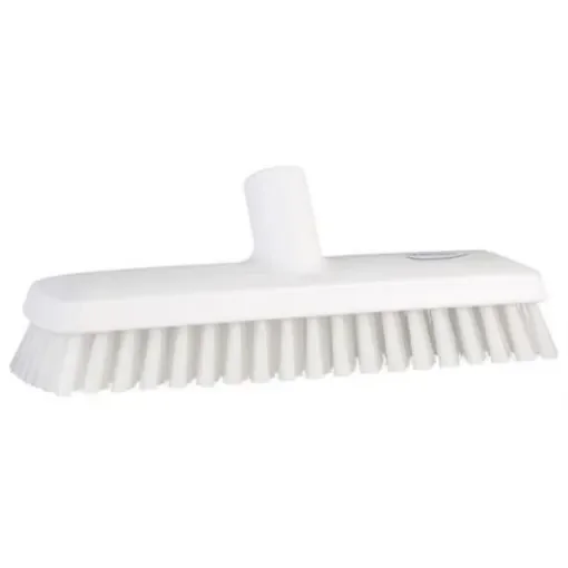 Vikan Medium Bristle White Deck Brush, 32mm bristle length, Polyester, Polypropylene, Stainless Steel bristle material - 70435 product image