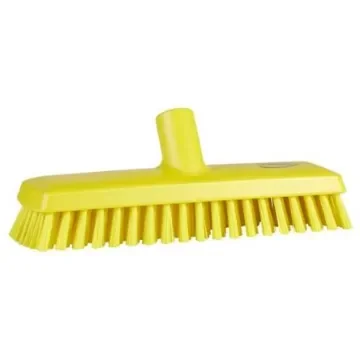 Vikan Medium Bristle Yellow Deck Brush, 32mm bristle length, Polyester, Polypropylene, Stainless Steel bristle material - 70436 product image