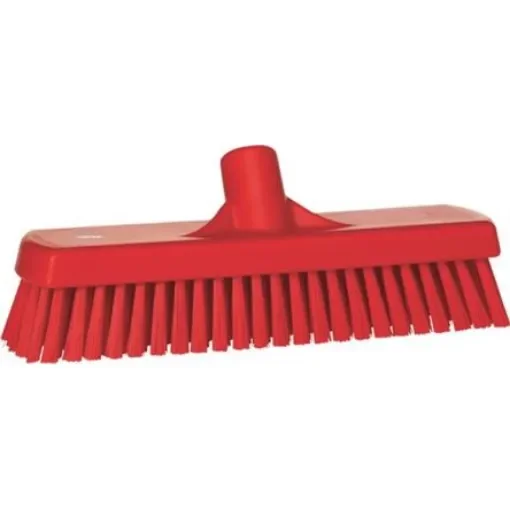 Vikan Broom, Red With Polyester, Polypropylene, Stainless Steel Bristles for Deck washer brush - 70604 product image