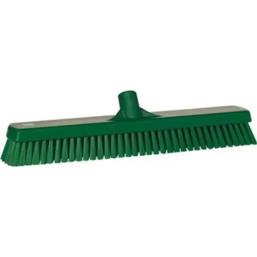 Vikan Broom, Green With Polyester, Polypropylene, Stainless Steel Bristles for Multipurpose Cleaning - 70622 product image