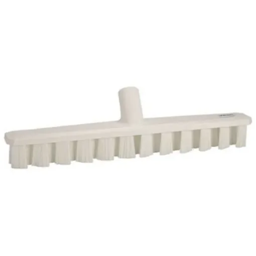 Vikan Hard Bristle White Deck Brush, 37mm bristle length, Polyester, Polypropylene, Stainless Steel bristle material - 70645 product image