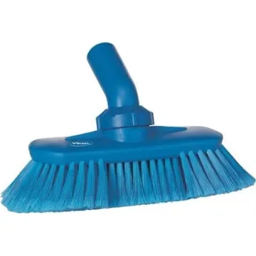 Vikan Soft Bristle Blue Scrubbing Brush, 44mm bristle length, Polyester, Polypropylene, Stainless Steel bristle material - 70673 product image