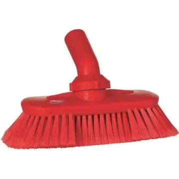 Vikan Soft Bristle Red Scrubbing Brush, 44mm bristle length, Polyester, Polypropylene, Stainless Steel bristle material - 70674 product image