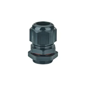 HENSEL AXM Series Black Polycarbonate Cable Gland, M32 Thread, 14mm min., 21mm max., IP66 - AXM 32 product image