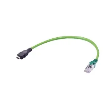 HARTINGHARTING ix Industrial, 2m Cat5, Green Type A Plug to Male RJ45, Shielded Shielded, Terminated Polyurethane Sheath - 33483147412020 product image
