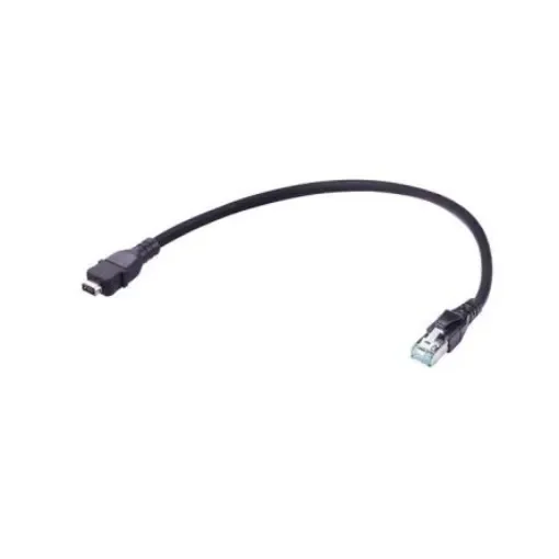 HARTINGHARTING ix Industrial, 1m Cat6a, Black Type A Plug to Male RJ45, Shielded Shielded, Terminated Polyolefin Sheath - 33483147819010 product image