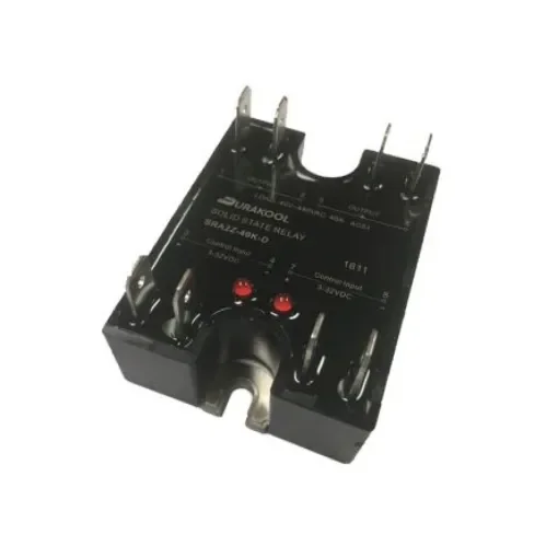 Durakool SRA2 Series Solid State Relay, 25 A Load, Plug-In Mount, 480 V ac Load, 32 Vdc Control - SRA2Z-25K-D product image