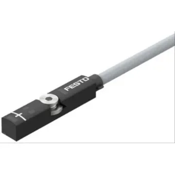 Festo Magneto Resistive Proximity Sensor, IP65, IP68, IP69K, 24V dc, NC Operation, SMT-8M-A, with LED indicator, 8138001 - SMT-8M-A-NO-24V-E-7,5-OE product image