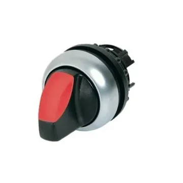 Eaton Selector Switch - 22.5mm Cutout Diameter, Illuminated 3 Positions - 216835 M22-WLK3-R product image