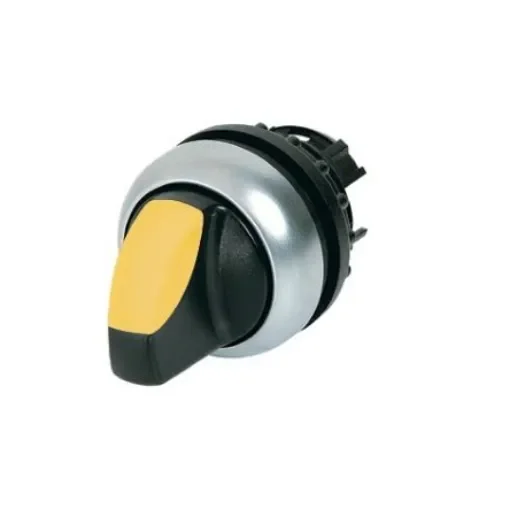 Eaton Selector Switch - 22.5mm Cutout Diameter, Illuminated 3 Positions - 216839 M22-WLK3-Y product image