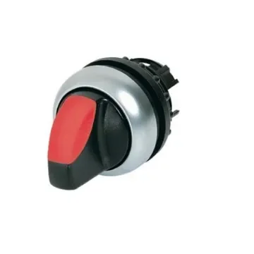 Eaton Selector Switch - 22.5mm Cutout Diameter, Illuminated 3 Positions - 216845 M22-WRLK3-R product image