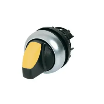 Eaton Selector Switch - 22.5mm Cutout Diameter, Illuminated 3 Positions - 216849 M22-WRLK3-Y product image