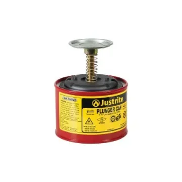 Justrite Galvanised Steel Plunger Can, 1L - JUT10108RD product image