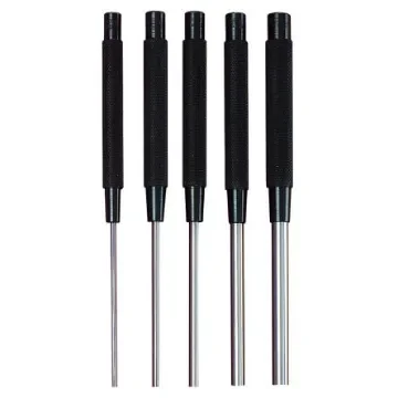 Starrett 5-Piece Centre Punch, Centre Punch, 3 mm, 5 mm, 6 mm, 8 mm, 9.5 mm Shank, 200 mm Overall - CE362 product image