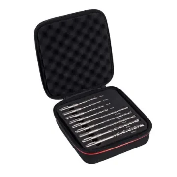 Starrett 9-Piece SDS Drill Bit Set for Stainless Steel, Wood, 10mm Max, 5mm Min, HSS Bits - KBPSK09 product image