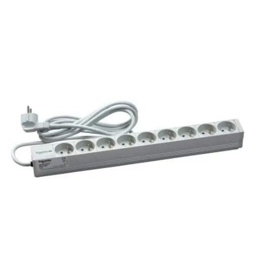 Schneider Electric 9 Gang Power Distribution Unit, 3m Cable, 16A, 230 V - NSYAPU19F9 product image