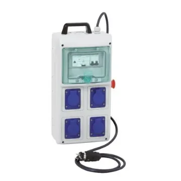 Schneider Electric, Kaedra IP44 Light Grey Surface Mount 2P + E Distribution Unit Plug, Socket, Rated At 16A, 230 V - PFR10102 product image