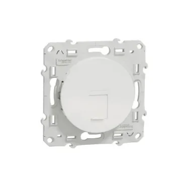 Schneider Electric Odace Series Socket RJ45 Socket, Flush Mount, Cat6a 1 -Way - S520477 product image