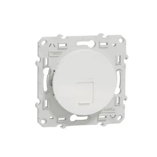 Schneider Electric Odace Series Socket RJ45 Socket, Flush Mount, Cat6a 1 -Way - S520477 product image