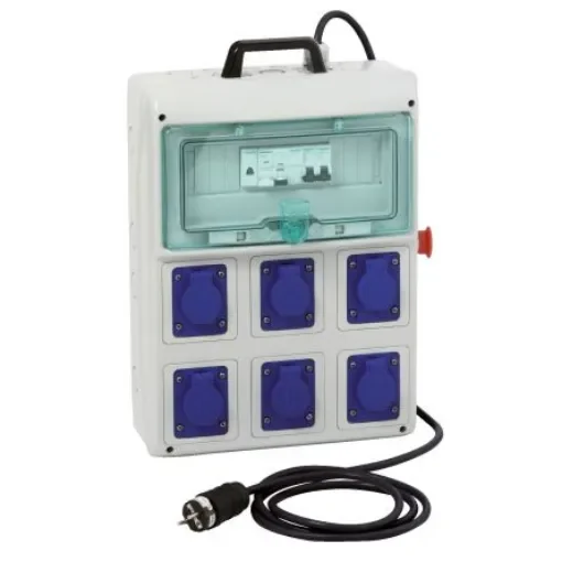 Schneider Electric, Kaedra IP44 Light Grey Surface Mount 2P + E Distribution Unit Plug, Socket, Rated At 16A, 230 V - PFR10103 product image