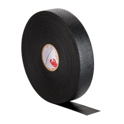 3M Rubber Splicing Tape Black Ethylene Propylene Rubber Electrical Insulation Tape, 38.1mm x 9.1m - 7000138529 product image