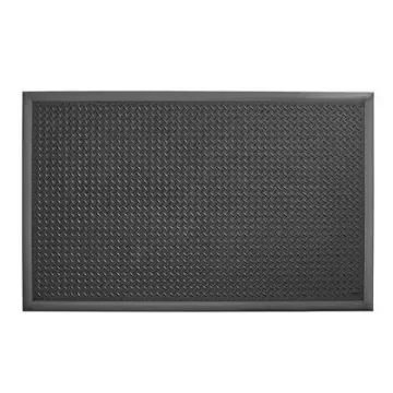 Notrax Black Anti-Fatigue Mat Nitrile Rubber Mat, Diamond Pattern Finish 163cm x 1.02m x 184mm - 646S4064BL product image