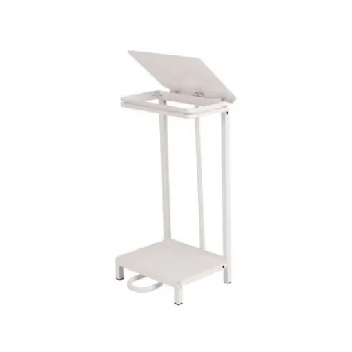Robert Scott 92L Pedal Sack Holder Bin 92L White Pedal Steel Bin Bag Holder - 101706/W product image
