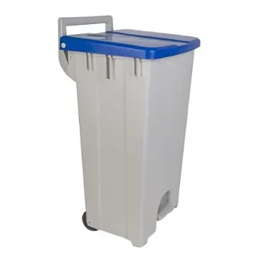 Robert Scott 90L Polaris Pedal Bin 90L Blue Pedal Polypropylene Waste Bin - 101710/B product image