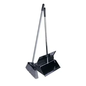 Robert Scott Black, Grey Dustpan & Brush for Dust Cleaning with brush included - 104328 product image