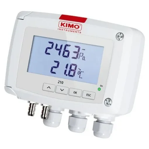 KIMO CP212 Series Pressure Sensor, -1000Pa Min, 1000Pa Max, Analogue Output, Differential Reading - CP212-BO-R product image