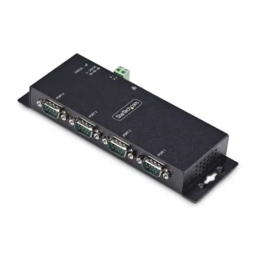 StarTech.com Serial Device Server, 1 Ethernet Port, 4 Serial Port, Serial Interface, 921.6kbps Baud Rate - I43-SERIAL-ETHERNET product image