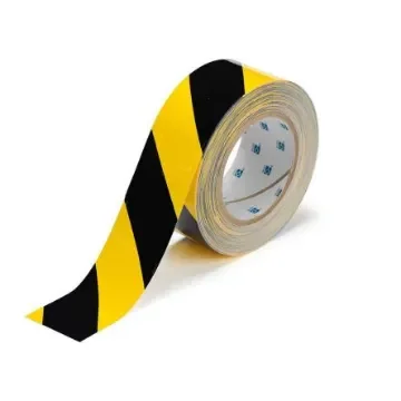 Brady Black, Yellow Rubber 30.48m Floor Tape, 0.2mm Thickness - 104317 product image