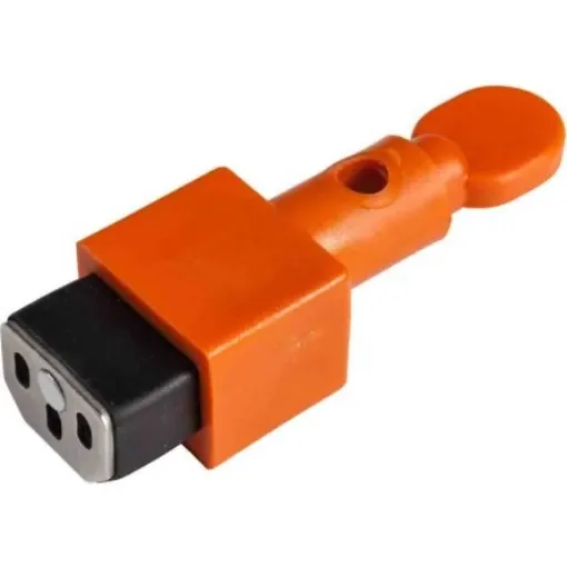Brady Black, Orange 1-Lock Nylon Electrical Plug Lockouts, 6.5mm Shackle - 148081 product image