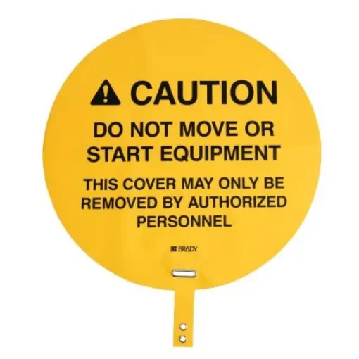 Brady Self-Adhesive Fork Lift Hazard Hazard Warning Sign (English) - 151876 product image
