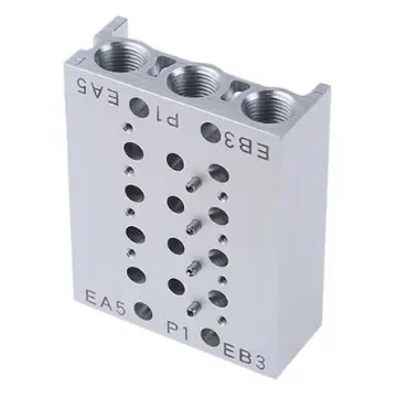 SMC SS5Y series 4 station G 1/8 Manifold - SS5Y3-20-04-00F product image