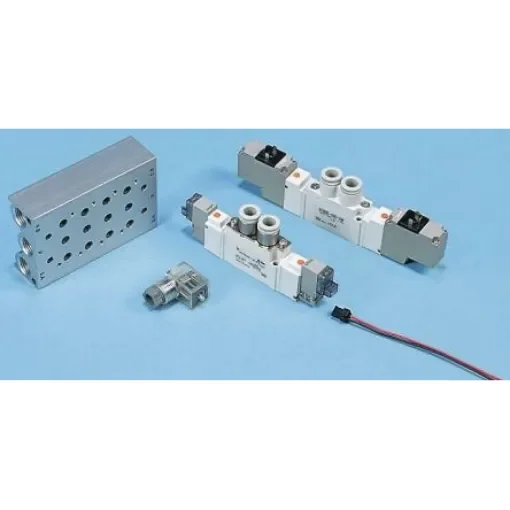 SMC 5/2 Pneumatic Solenoid Valve - Solenoid/Pilot SY7000 Series 24V dc - SY7120-5LOU-C10F-Q product image