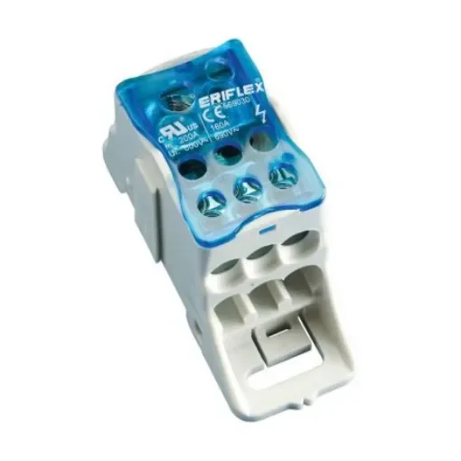 nVent ERIFLEX Distribution Block, 1 Way, 70mm², 160A, 1 kV, Blue - 569030 product image