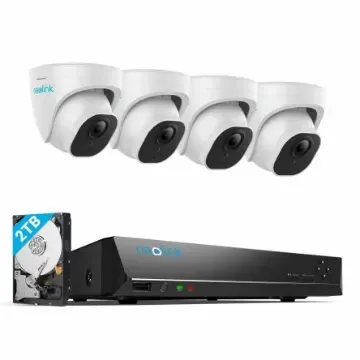 Reolink Network Indoor, Outdoor IR PoE CCTV Camera - NVS8-5KD4-A product image