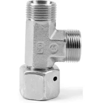 Parker Run Tee Tube to Swivel Male 24° DIN Cone to Male 24° DIN Cone, EL42LOMDCF product image