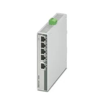 Phoenix Contact 1102077, Unmanaged 4 Port Ethernet Switch With PoE RJ-45 product image