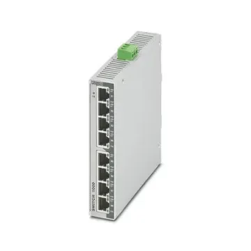 Phoenix Contact 1102079, Unmanaged 8 Port Ethernet Switch With PoE RJ-45 product image