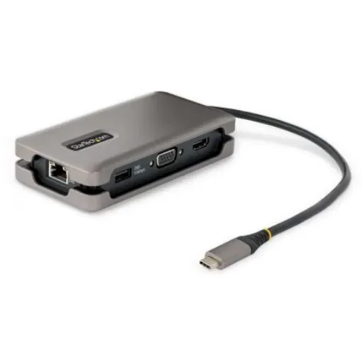 StarTech.com 4K @ 60Hz USB-C Adapter with HDMI, VGA - 3 x USB ports, USB A, USB C - DKT31CVHPD3 product image