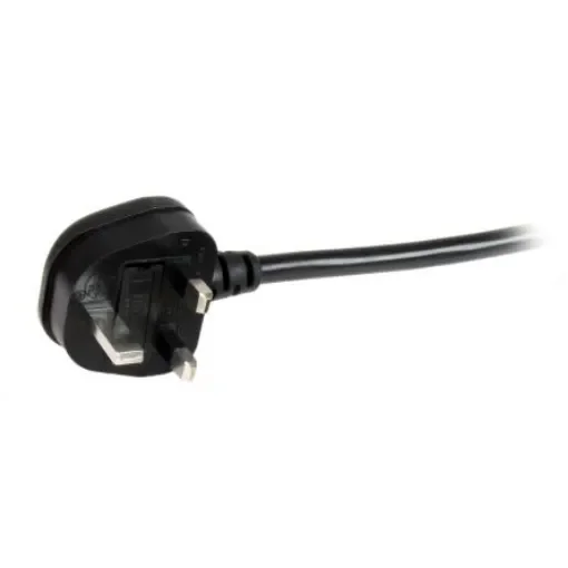 StarTech.com Right Angle CEE 7/7 Plug to Straight IEC C13 Socket Power Cord, 2m - PXTUKC192M product image