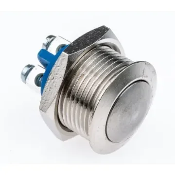 APEM Push Button Switch, Momentary, Panel Mount, 16.2mm Cutout, SPST, 24/48V dc, IP65 - AV1630C910 product image