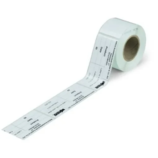 WAGO 210 White Label Roll, 33mm Width, 70mm Height, 500Per Roll Qty - 210-801 product image