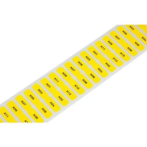 WAGO Yellow Adhesive Printer Label, Pack of 3000EA - 210-807/000-002 product image