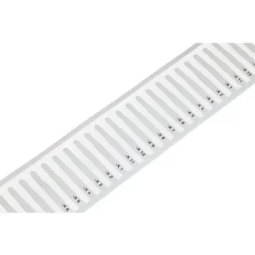 WAGO 211 Push In Cable Marker, White, Pre-printed "Plain", for Nozzles, 211-811 product image